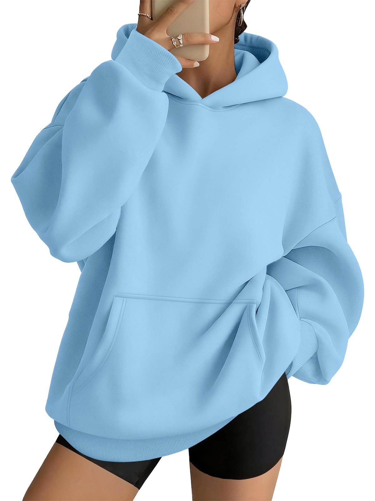 AUTOMET Womens Oversized Hoodies Trendy Pullover Sweatshirts | Comfrt Wear, Oversized Fit Soft Fleece Pullover, Perfect For Trendy Streetwear, College Outfits, And Daily Home Wear