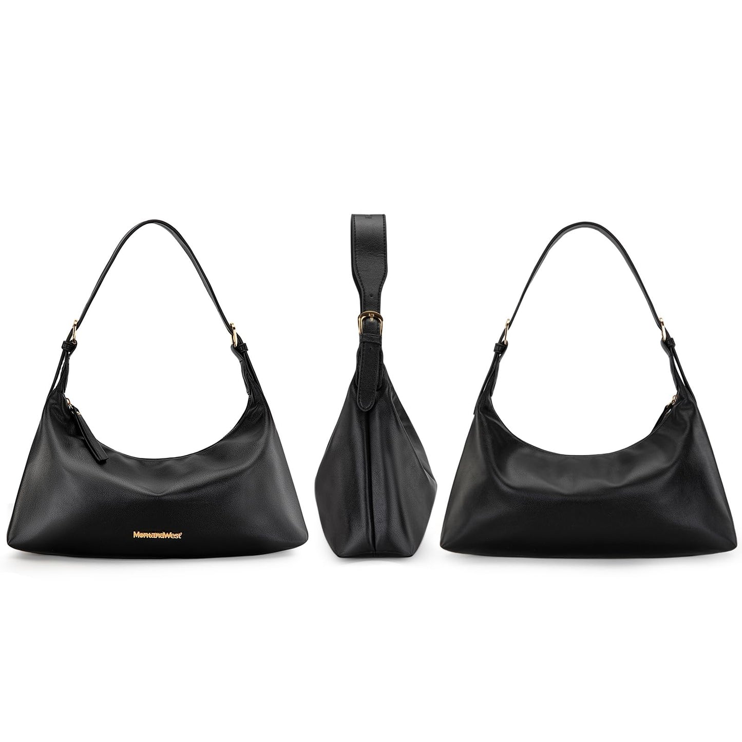 Montana West MEDIUM Shoulder Purses for Women Crescent Hobo Bags Trendy Purses