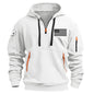 RTTUIOP Hoodies for Men Quarter Zip Pullover Tactical Sweatshirt Vintage Long Sleeve Casual Fashion Hoodie With Pockets