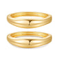 2pcs Gold Bangle Bracelets for Women, Trendy Hinged Cuff Open Wide Chunky Gold Bracelet Stack Arm Cuff Jewelry for Women