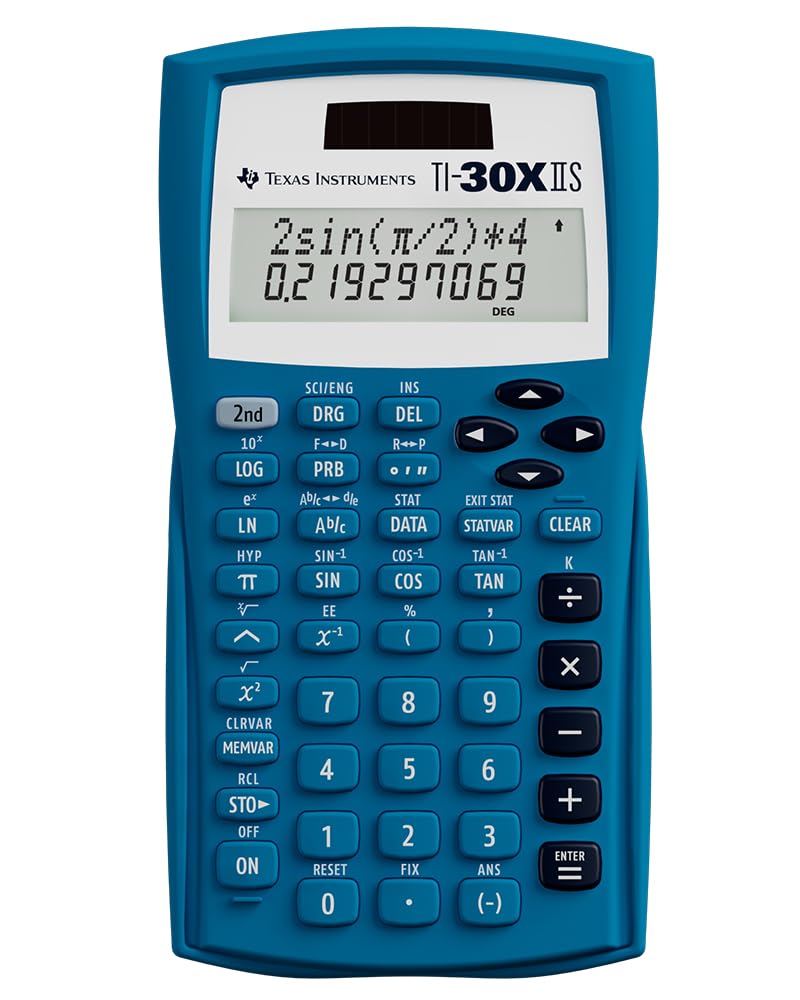TI-30XIIS Scientific Calculator, Black