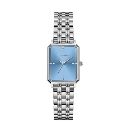 Roberto Marino RM1982 Women’s Luxury Watch Rectangular Gold – Japanese Quartz Movement, Vintage Stainless Steel Design, Silver Dial, Elegant Dress Timepiece, 3ATM Water Resistant – Reloj para Mujer