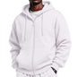Full Zip Hoodies for Men Big And Tall Oversized Hooded Fleece Sweatshirt | Knit Open Front Cardigan, Zipper Jackets, Oversize, Streetwear, Basic Fit, Lightweight, Warm, Big and Tall, Hooded Sweatshirt