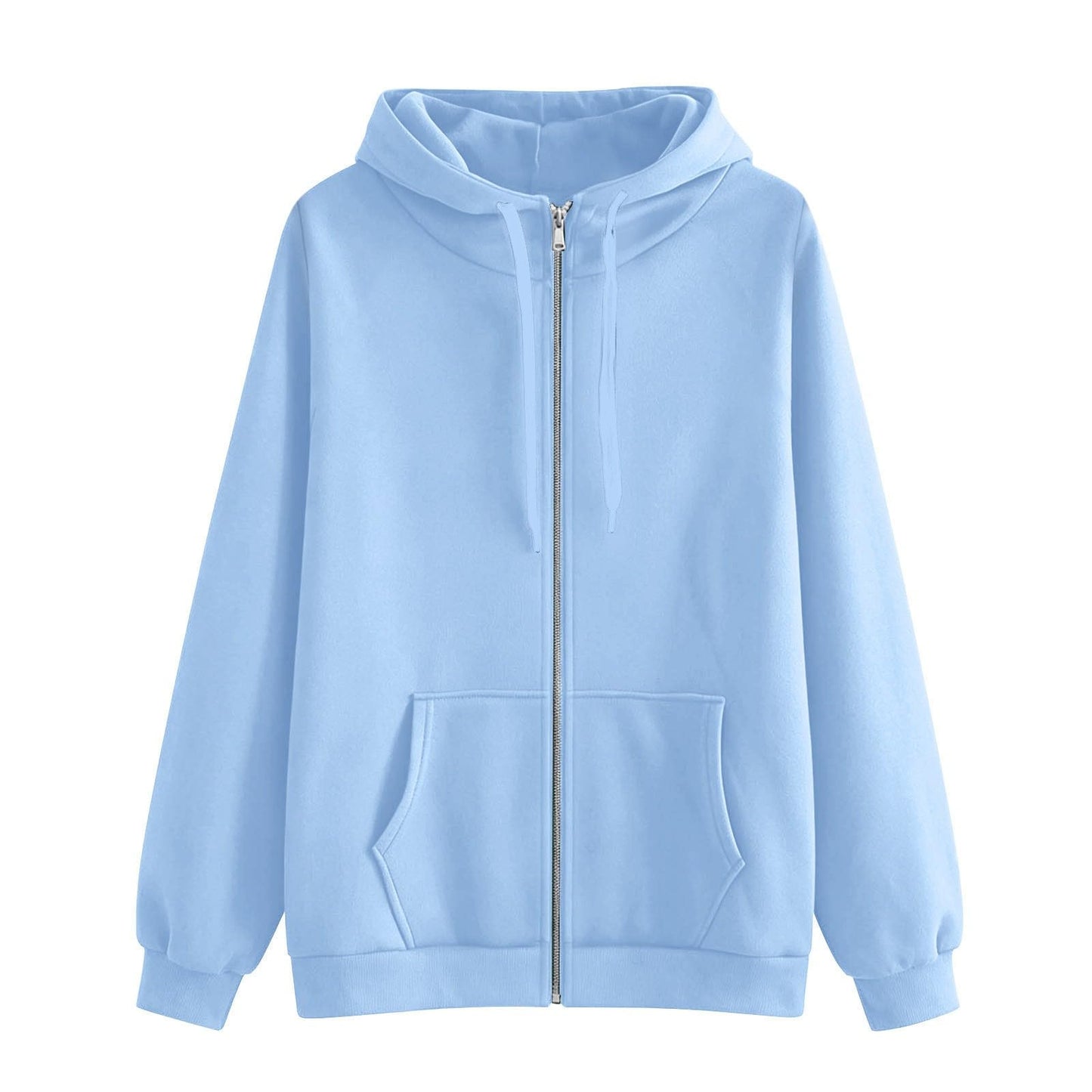 2026 Zip Up Hoodies for Women Fall Winter Casual Sweatshirts Zipper Oversized Lightweight Cute Jackets with Pockets