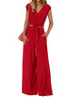 PRETTYGARDEN Women's Summer 2 Piece Outfits 2026 Cap Sleeve V Neck Belted Crop Tops Wide Leg Pant Sets Casual Tracksuit