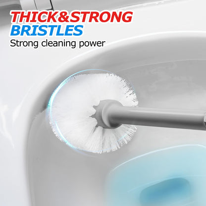 FORASTO 2 in 1 Toilet Plunger and Brush Set，Extended Handle Plunger，Toilet Bowl Brush Plunger Set, Bathroom Cleaning Tools ，Toilet Brush Plunger Combo，Cleaning Brush，Bathroom Cleaning Supplies