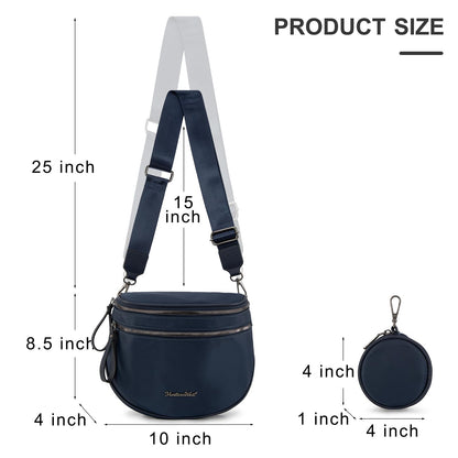 Montana West Bum Bag Nylon Crossbody Bags Mom Purse with with Coin Purse