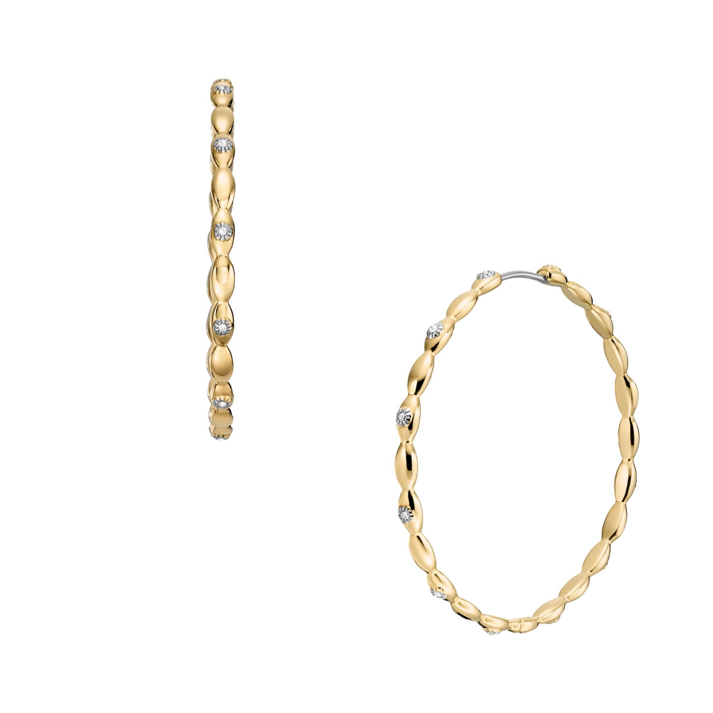 Fossil Women's Stainless Steel Dangle/Drop or Hoop Earrings for Women