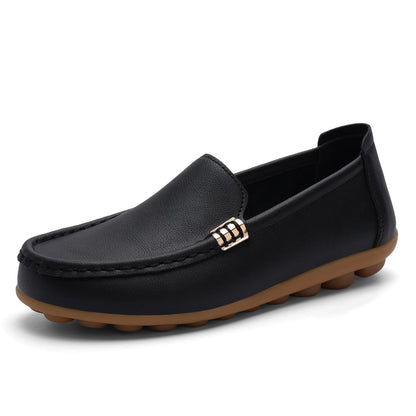 Women's Comfortable & Lightweight Leather Loafers Slip-Ons Driving Walking Mocs Boat Shoes Cute Business Casual Dress Shoes Work Flats for Women
