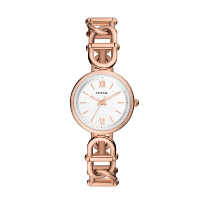 Fossil Women's Watch and Bracelet Set, Carlie Three-Hand Stainless Steel Watch for Women and Bracelet Set