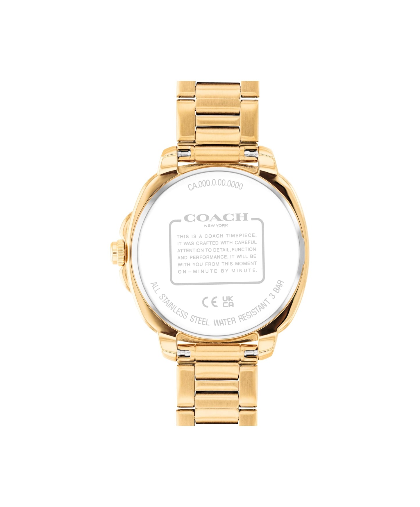 Coach Kitt Women's 3H Quartz Watch – 34 mm Stainless Steel Case – Link Bracelet – Stylish Fashion Accessory, Gift for Her