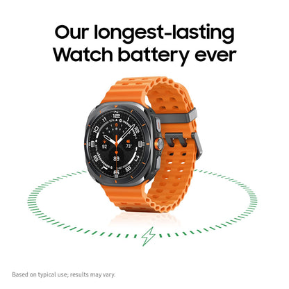Samsung Galaxy Watch Ultra (2025), Titanium Gray, 47mm, LTE Smartwatch | Titanium Casing, Advanced Sleep Coaching, Running Coach, Energy Score, Heart Rate Tracking, GPS, [US Version, 2 Yr Warranty]