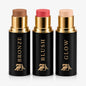 Cream Contour Stick Set – Blush, Bronzer & Highlighter Trio | Hydrating, Buildable, High-Pigment Makeup with Shea Butter & Vitamin E | Phoenix Beauty Gift Set (Enchanted)