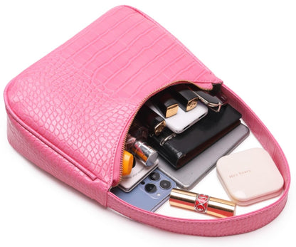 CYHTWSDJ Shoulder Bags for Women, Cute Hobo Tote Handbag Mini Clutch Purse with Zipper Closure