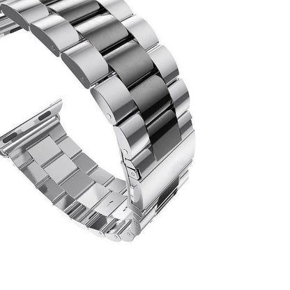 Seven Band Solid Stainless Steel for Apple Watch for Women | Compatible with Apple Watch Band 42mm/41mm/40mm/38mm, Metal Strap for Iwatch Series 11-1/SE 1-3 Women and Men, Gold Silver.