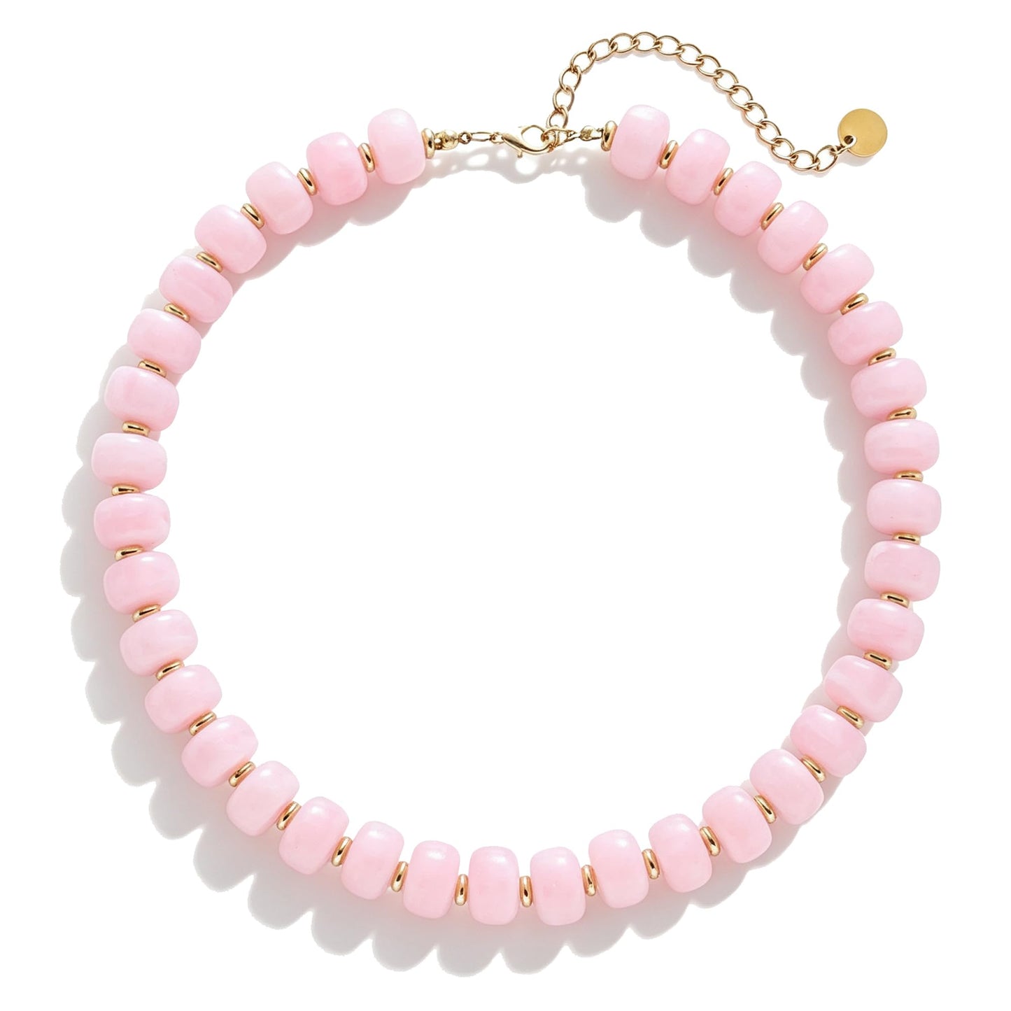 Chunky Beaded Choker Necklace for Women Summer Beach Acrylic Beads Necklaces Trendy Boho Statement Colorful Necklace Jewelry Accessories
