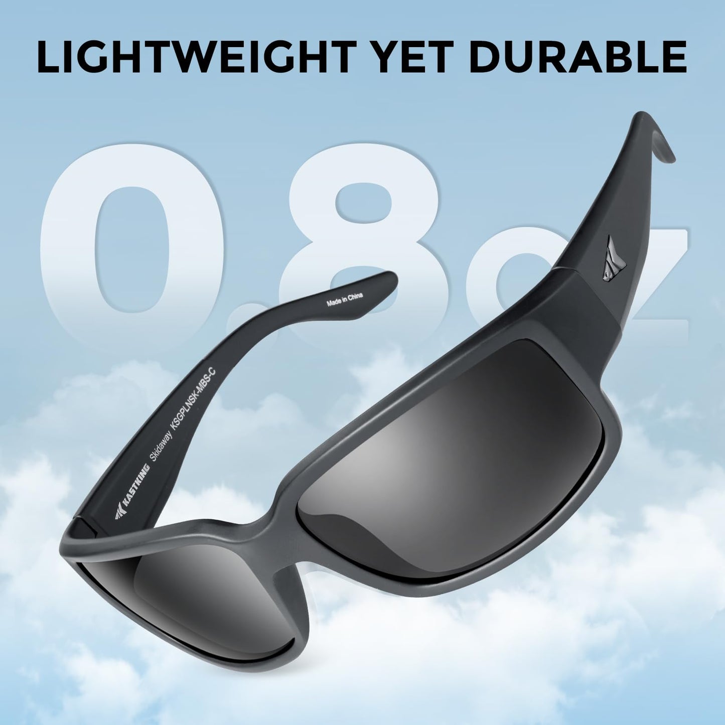 KastKing Skidaway Polarized Sport Sunglasses for Men and Women,Ideal for Driving Fishing Cycling and Running,UV Protection