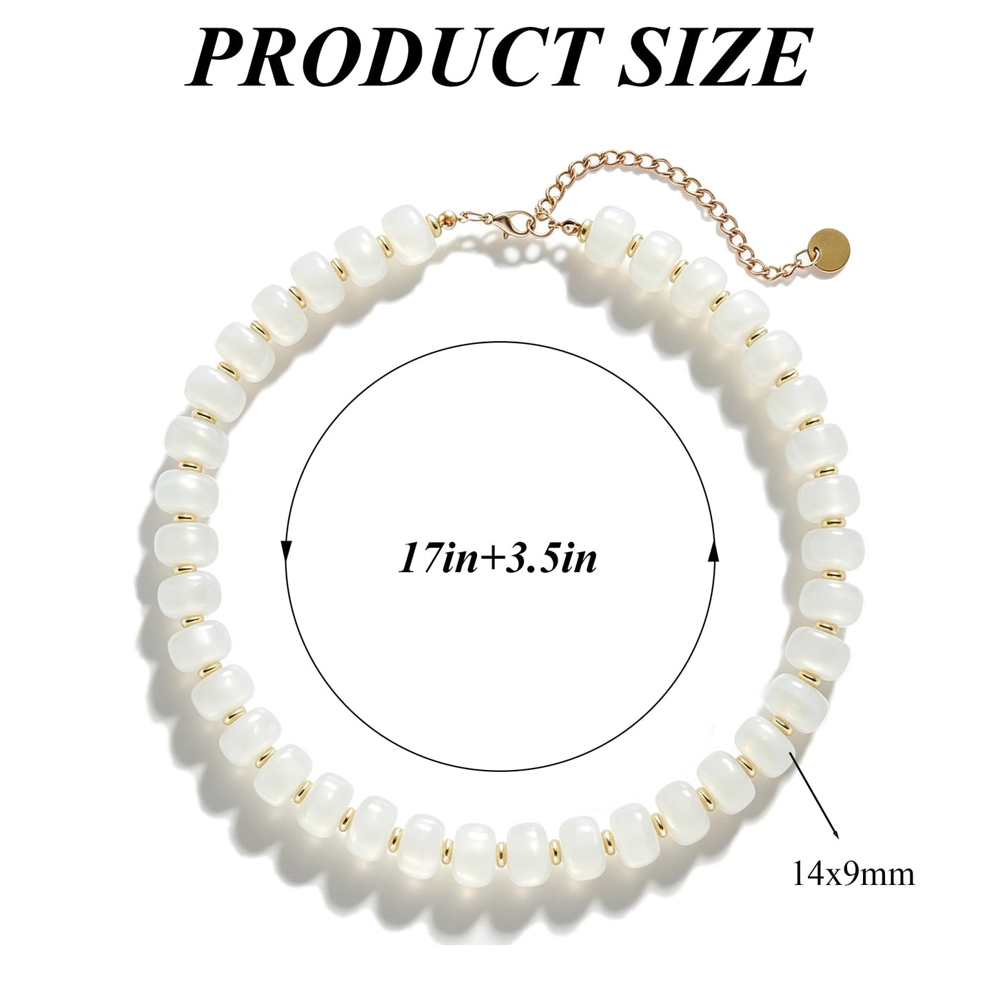 Chunky Beaded Choker Necklace for Women Summer Beach Acrylic Beads Necklaces Trendy Boho Statement Colorful Necklace Jewelry Accessories