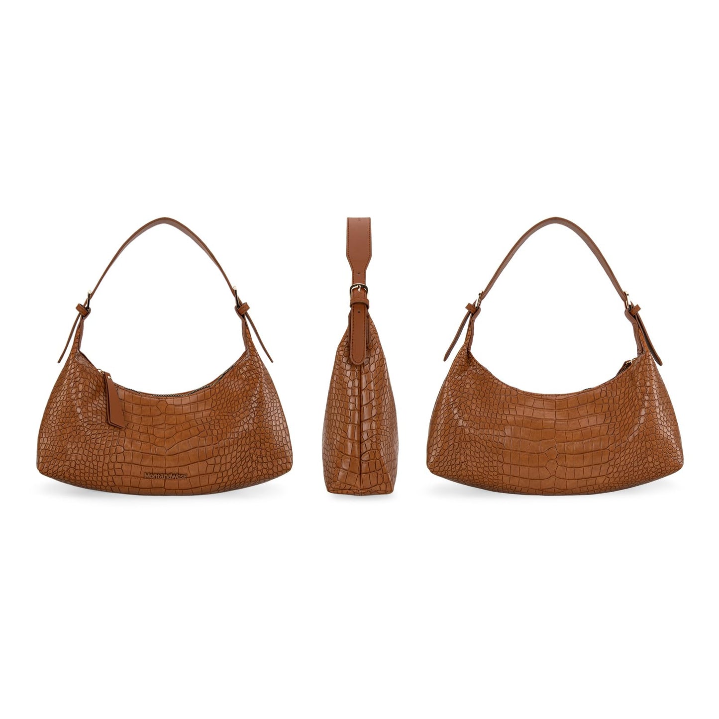 Montana West MEDIUM Shoulder Purses for Women Crescent Hobo Bags Trendy Purses