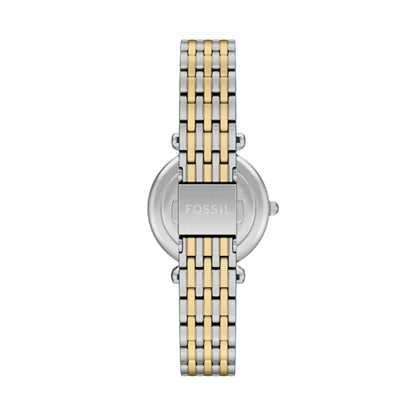 Fossil Women's Watch and Bracelet Set, Carlie Three-Hand Stainless Steel Watch for Women and Bracelet Set