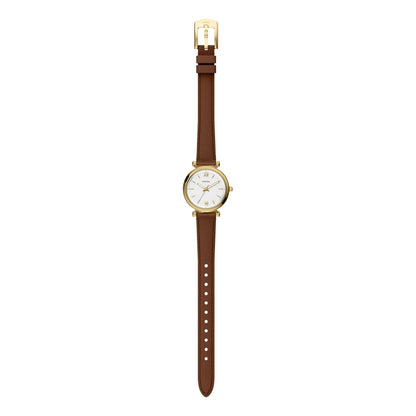 Fossil Women's Watch and Bracelet Set, Carlie Three-Hand Stainless Steel Watch for Women and Bracelet Set