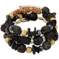 Women Beaded Bracelet Set | Colorful Boho Stackable Trendy Design with Crystal Accents Multilayer Bangle Bracelet | Fashion Stretch Braclets Jewelry for Women