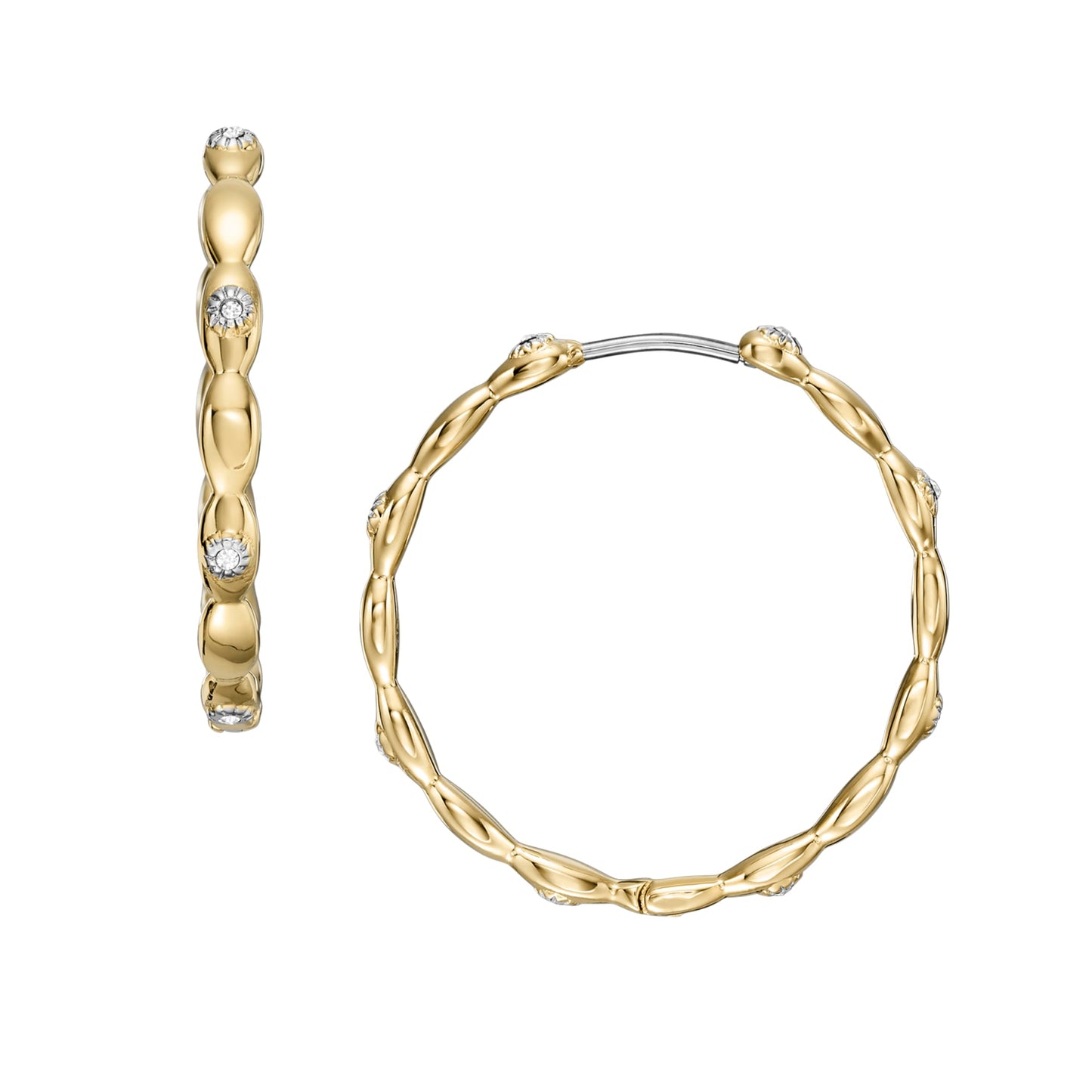 Fossil Women's Stainless Steel Dangle/Drop or Hoop Earrings for Women