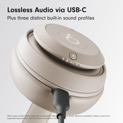 Beats Studio Pro Premium Wireless Over-Ear Headphones- Up to 40-Hour Battery Life, Active Noise Cancelling, Great for Travel & Commuting, Apple & Android Compatible - Exclusive Sand Gray