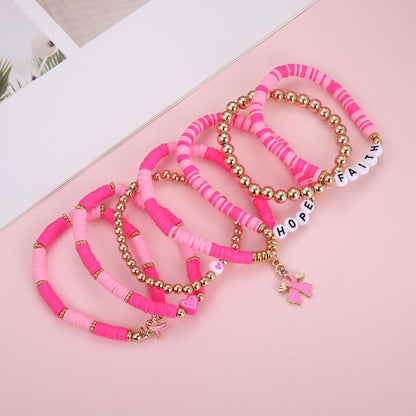 Heishi Bracelets for Women Clay Beaded Stretch Bracelets Stackable Friendship Bracelet Set Summer Beach Accessories Outfits Jewelry Gifts