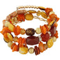 Women Beaded Bracelet Set | Colorful Boho Stackable Trendy Design with Crystal Accents Multilayer Bangle Bracelet | Fashion Stretch Braclets Jewelry for Women