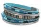 Fesciory Leather Wrap Bracelets for Women, Boho Western Layered Jewelry | Layered leather cuff bracelets, Easy on and off, Boho western style, Daily wear, Gift for women