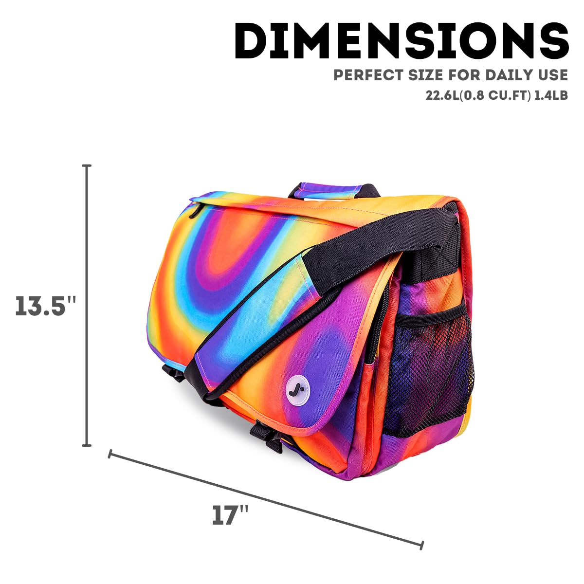 J World New York Thomas Laptop Messenger Bag for Women & Men. Kids Computer Bookbag
