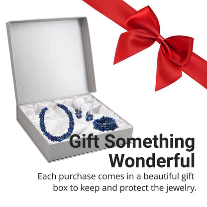 Shop LC Gemstone Chips Necklace, Bracelet & Earrings Set Jewelry for Women
