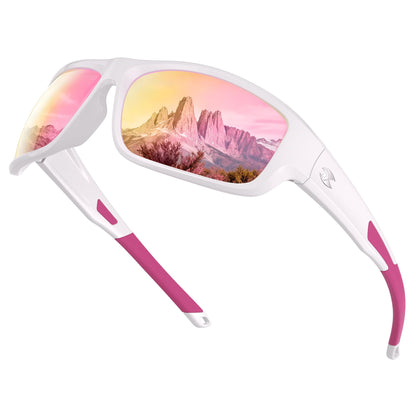 suoso Sports Polarized Sunglasses for Men: Women UV400 Protection Wrap Around Sun Glasses for Golf Fishing Running Driving