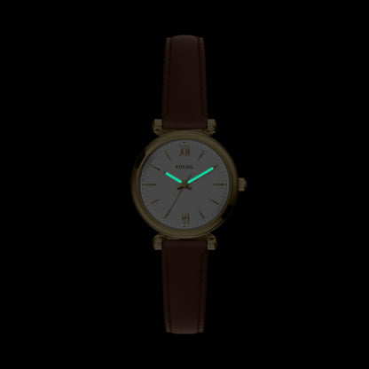 Fossil Women's Watch and Bracelet Set, Carlie Three-Hand Stainless Steel Watch for Women and Bracelet Set
