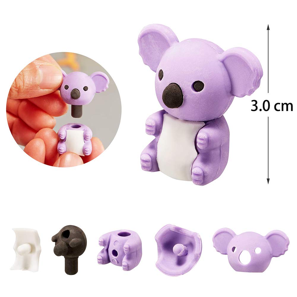 URSKYTOUS 60Pcs Animal Erasers Desk Pets for Kids,Classroom Prizes | Bulk Puzzle Erasers Toys,Party Favors,Back to School,Treasure Chest,Goodie Bag Stuffers,Easter Egg Fillers,Stocking Stuffers