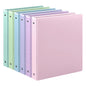 1.5-Inch 3-Ring Binder with Pockets, 1-1/2’’ Premium View Binders with Three Ring Binders Holds up to 325 Sheets US Letter Size, Bulk Pack of 6, Perfect for Home, Office, and School (1.5-inch) White