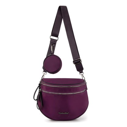 Montana West Bum Bag Nylon Crossbody Bags Mom Purse with with Coin Purse