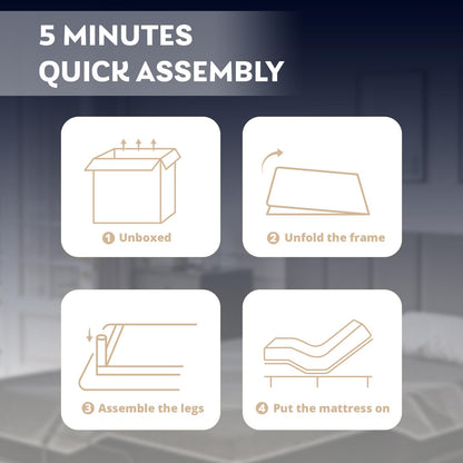 Dyonery Twin XL Adjustable Bed Base Frame with Wireless Remote + 12 Inch Twin XL Gel Memory Foam Mattress Bed in a Box, Head and Foot Incline, Zero Gravity, Fiberglass Free, 80" × 38"
