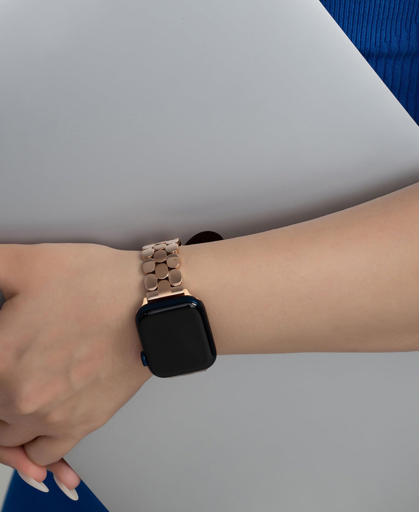 Designer Band for Apple Watch 40mm 41mm 42mm 38mm 44mm 45mm 46mm 49mm for Women, Stainless Steel Dressy Bands Compatible with Apple Watch Series 11,10,Se,9,8,7,6,5,4,3,2,1 for iWatch