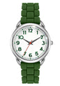 Bisley 35MM Watches for Women Big Face Easy Reader Silicone Strap Water Proof
