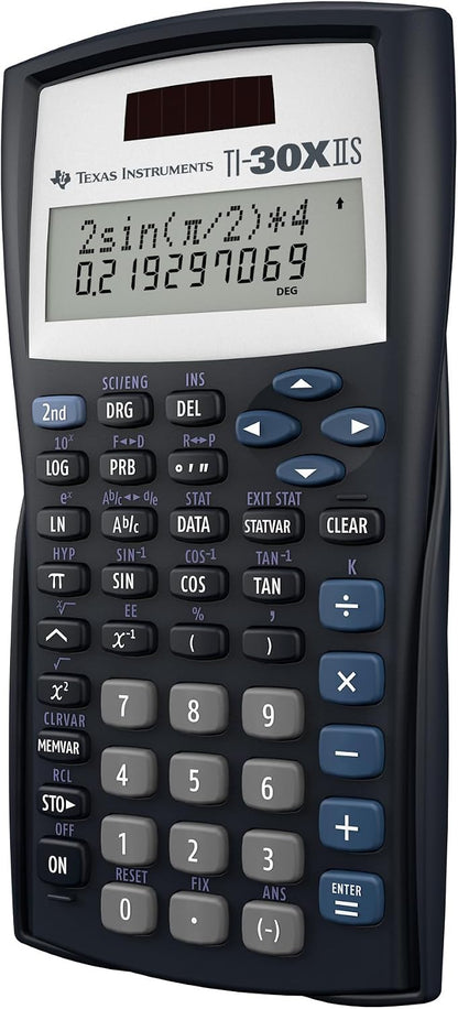 TI-30XIIS Scientific Calculator, Black