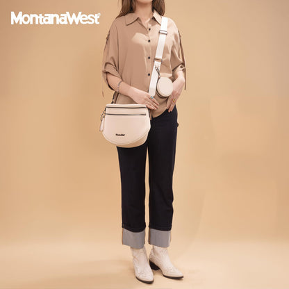 Montana West Bum Bag Nylon Crossbody Bags Mom Purse with with Coin Purse