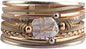 Fesciory Leather Wrap Bracelets for Women, Boho Western Layered Jewelry | Layered leather cuff bracelets, Easy on and off, Boho western style, Daily wear, Gift for women
