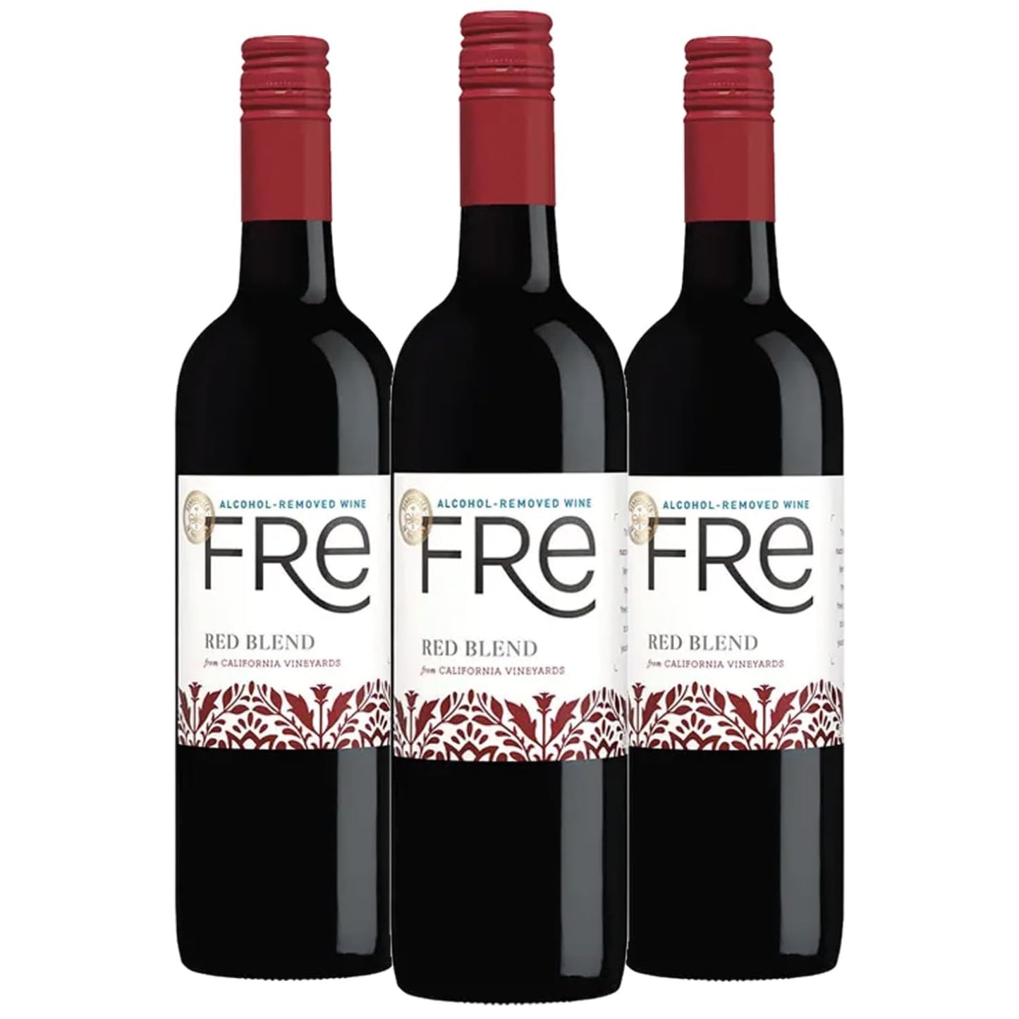Sutter Home Fre Premium Red Blend Non-alcoholic Wine (3 Bottles)