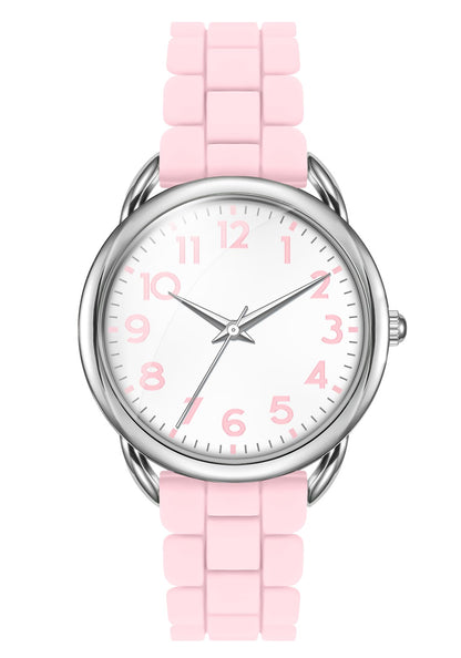 Bisley 35MM Watches for Women Big Face Easy Reader Silicone Strap Water Proof