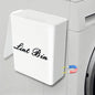 Artilife Magnetic Plastic Black Lint Bin with Lid for Laundry Room, 6 X 5 Inch Compact Wall Mount Lint Holder for Dryer, Small Black ABS Trash Can for Dryer Lint and Sheets