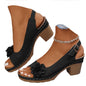 Orthopedic Wedge Sandals For Women 2026,Chunky Block Arch Support Sandal Adjustable Ankle Strap Hollow Out Low Heeled Slippers Wide Width Elegant Dressy Summer Platform Beach Shoes