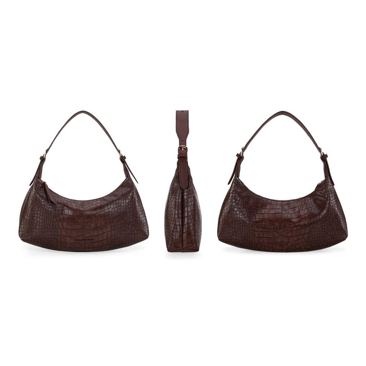 Montana West MEDIUM Shoulder Purses for Women Crescent Hobo Bags Trendy Purses