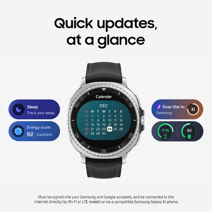 Samsung Galaxy Watch 8 Classic (2025), Black, 46mm, Bluetooth Smartwatch | Cushion Design, Rotating Bezel, Sleep and Running Coach, Energy Score [US Version, Amazon Exclusive 2Yr Warranty]